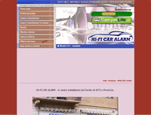 Tablet Screenshot of hificaralarm.it